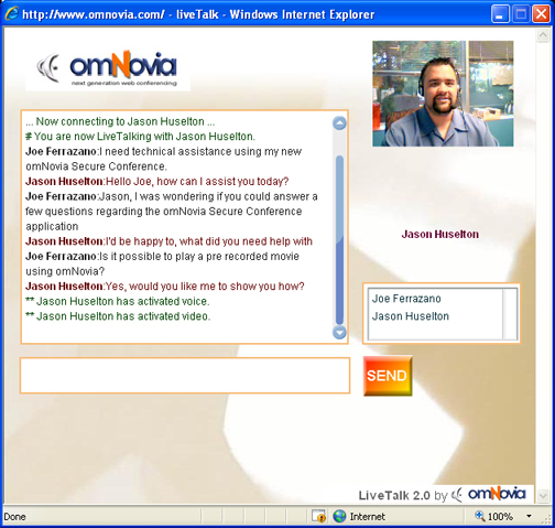LiveTalk Screenshot